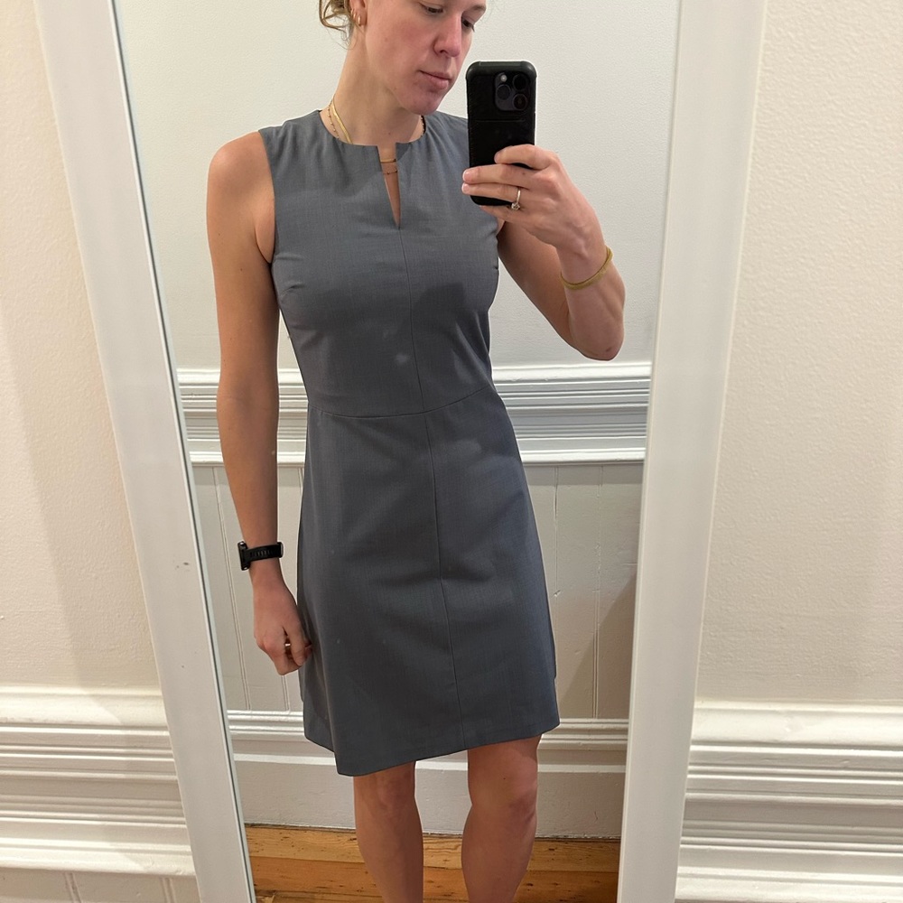 Theory grey suiting dress